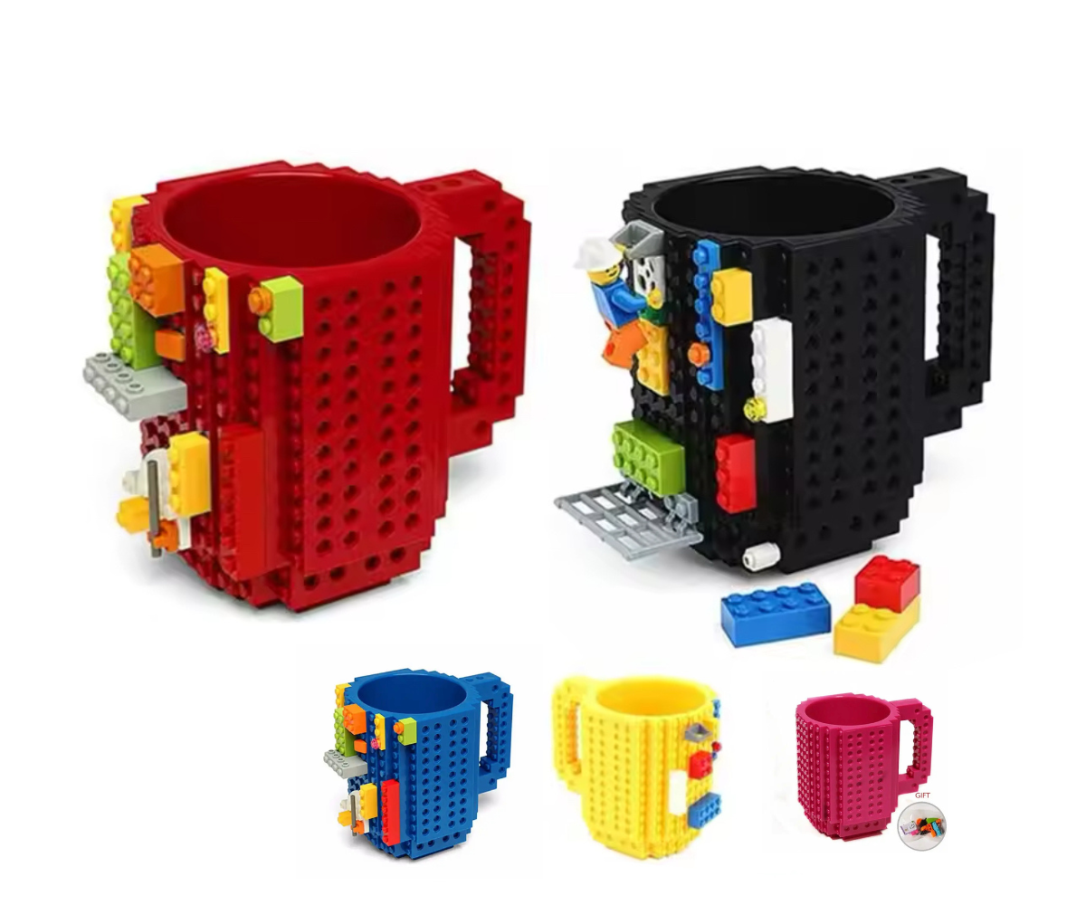 Taza Pocillo Bloques Contruccion Muneco